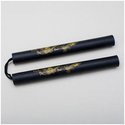 Image of Black Foam Safety Cord Nunchaku 12"