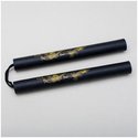 Image of Black Foam Safety Cord Nunchaku 12"