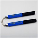 Image of Black / Blue Foam Safety Ball Bearing Nunchaku 12"