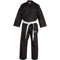 Image of Blitz Adult V-Neck Martial Arts Gi - 7oz (BLACK)