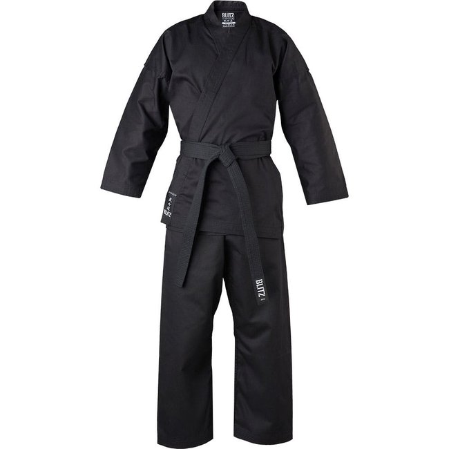 Photo of Blitz Adult Shinzou Martial Arts Gi - 8.5oz (BLACK)