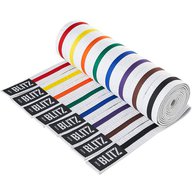 Blitz White Belt / Colour Stripe