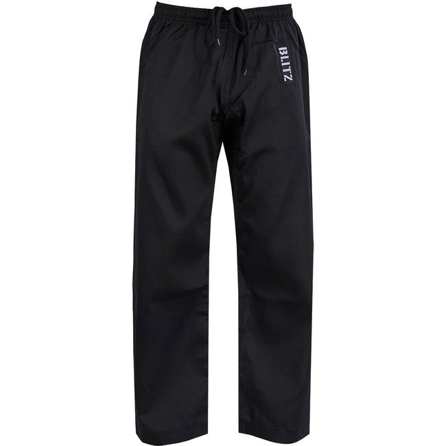 Photo of Blitz Adult Student Martial Arts Trousers - 7oz (BLACK)
