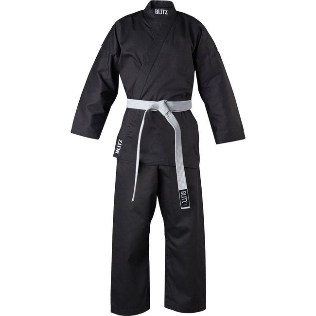 Photo of Blitz Kids Cotton Student Karate Gi - 7oz (BLACK)